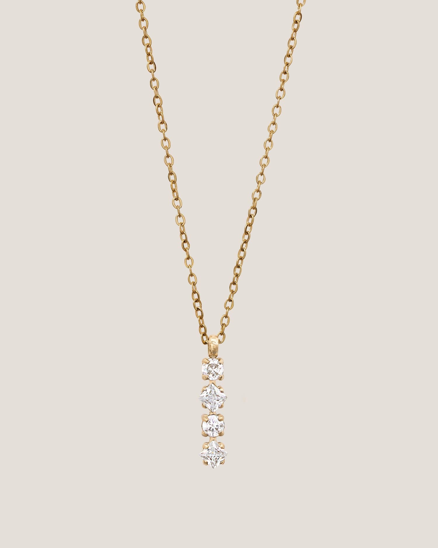 Classic Mystic Pendant Gold Necklace