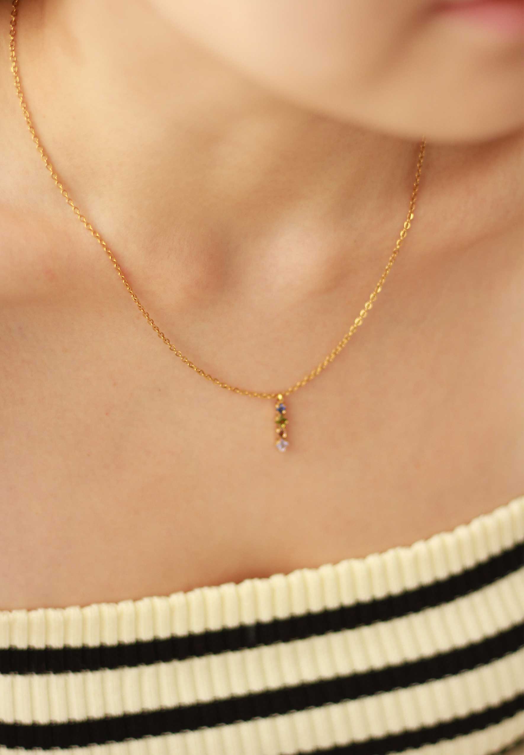 Desire Mystic Gold Chain Pendant Necklace