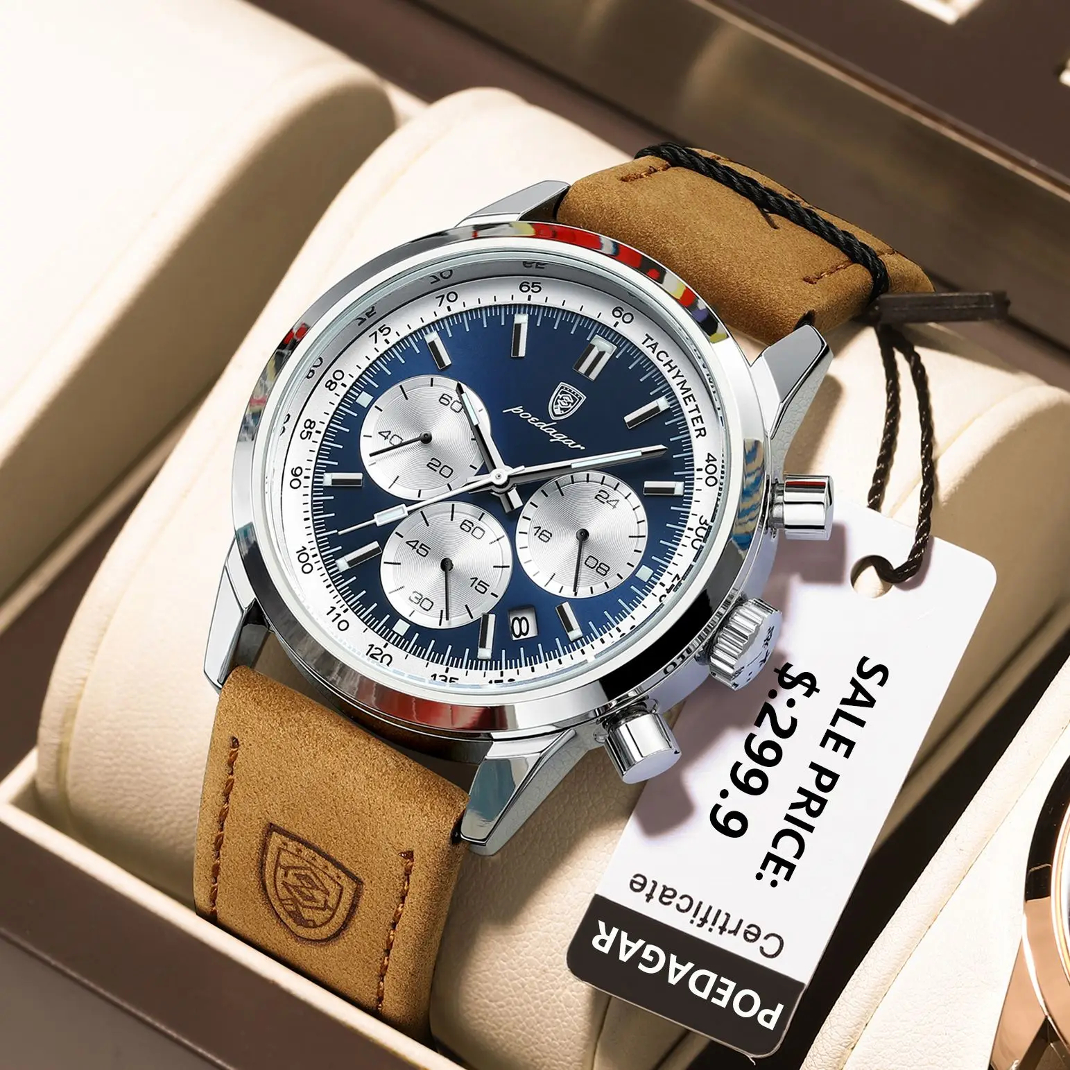 Chronograph Waterproof Date Mens Watch