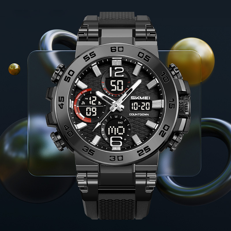 Men's Sports Waterproof Dual Display Watch