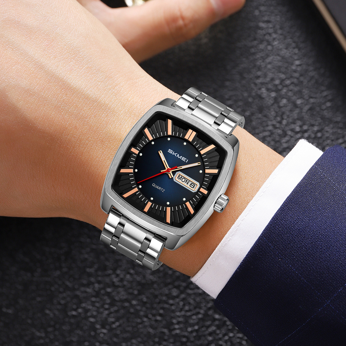 Mens Luxury Business Calendar Waterproof Watch