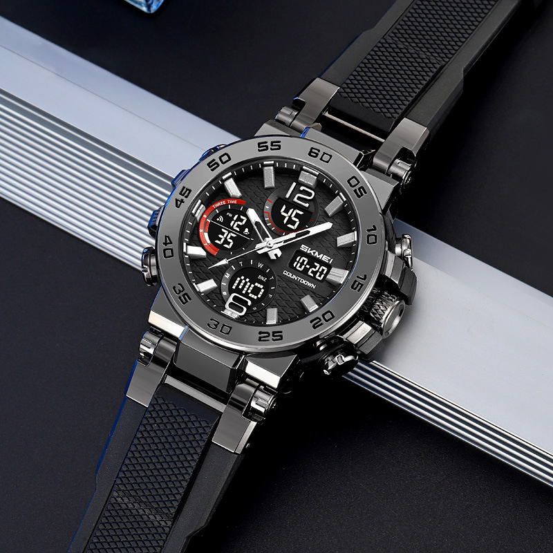 Men's Sports Waterproof Dual Display Watch