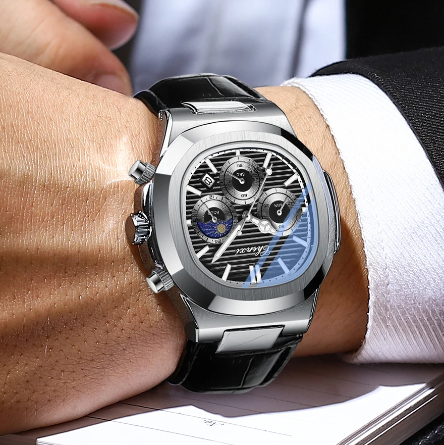 Men's Luxury Business Moon Phase Watch