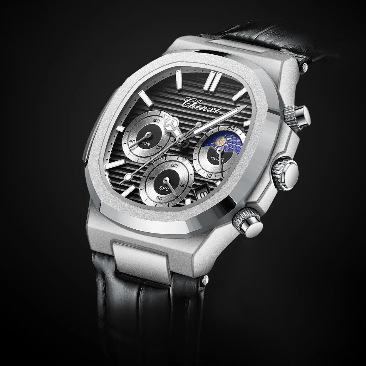 Men's Luxury Business Moon Phase Watch