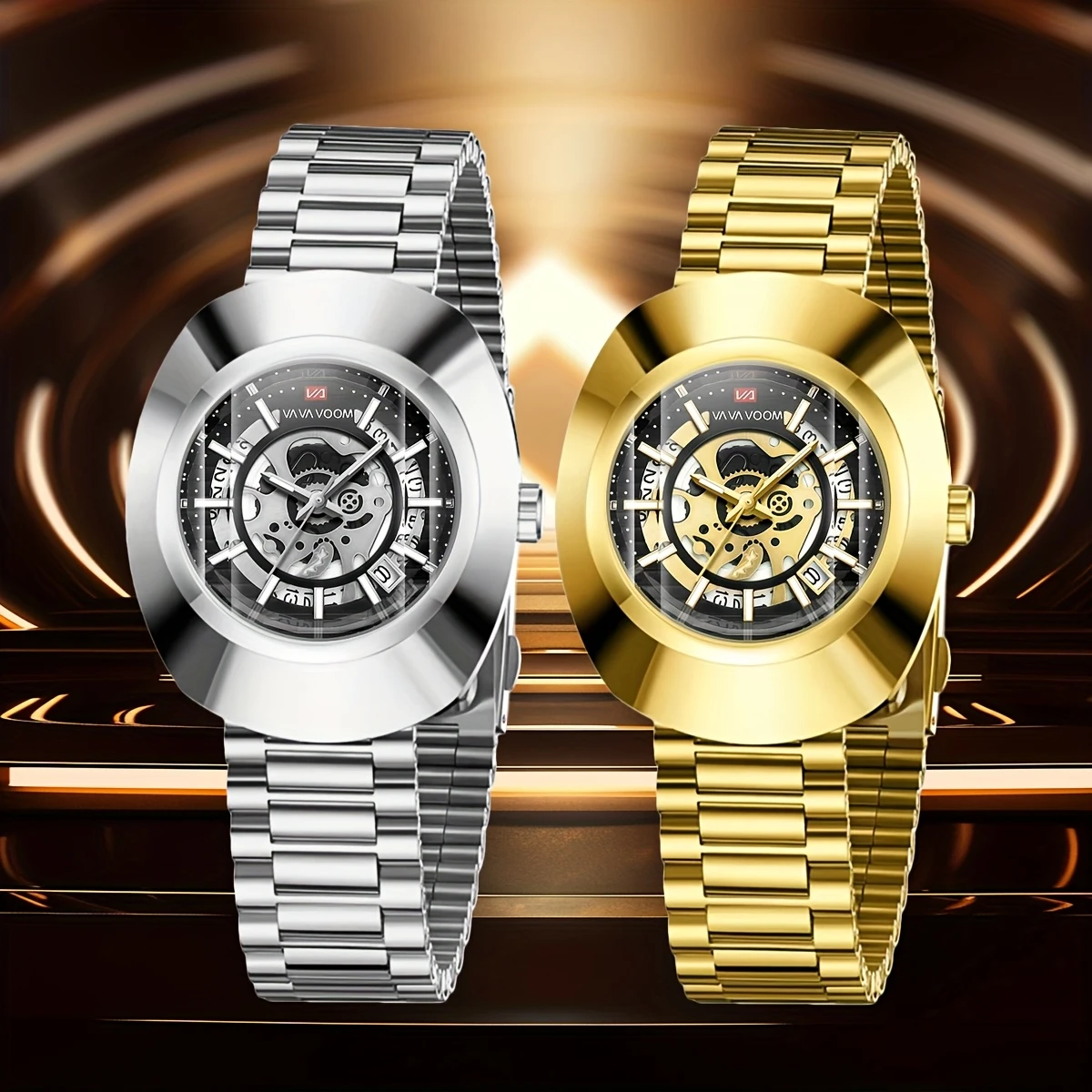 Men's Diamond Cut Business Watch