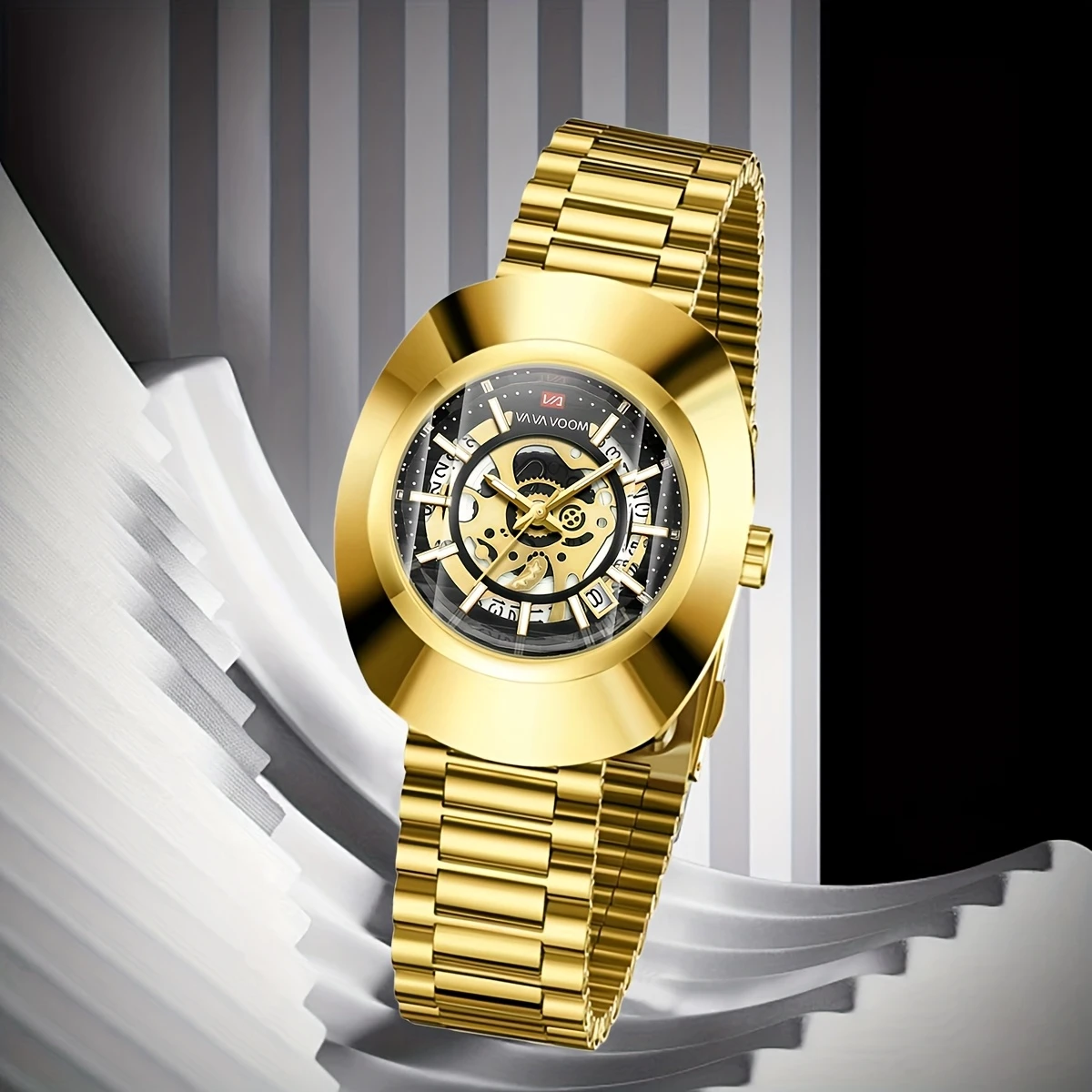 Men's Diamond Cut Business Watch