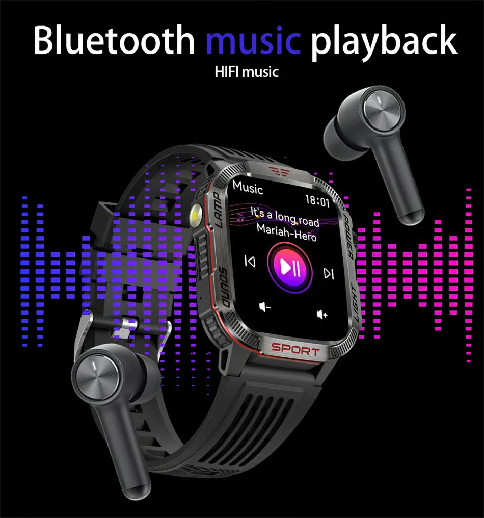 Men's Military Outdoor Sports Smart Watch for Android & IOS