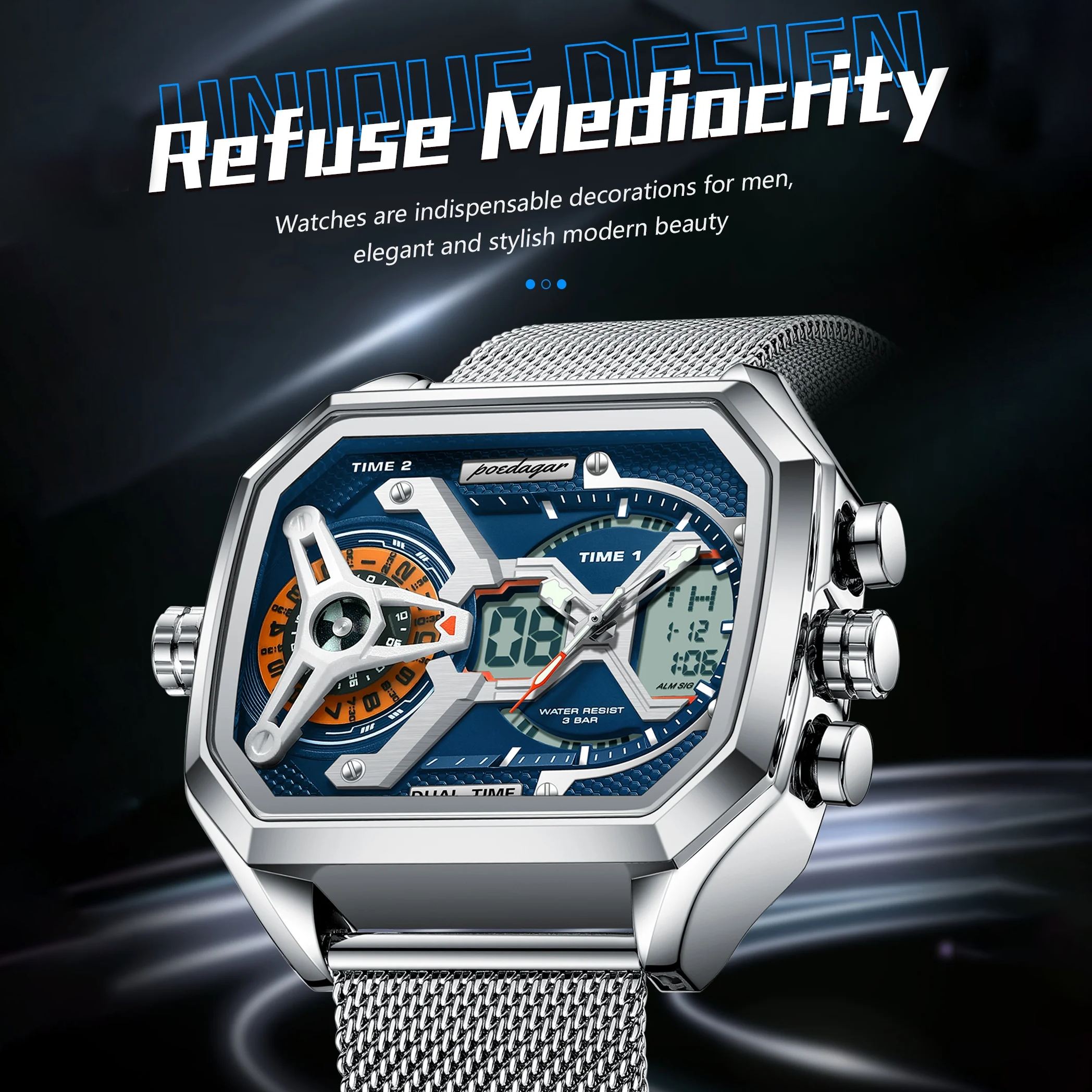 Men's Military Sports LED Watch