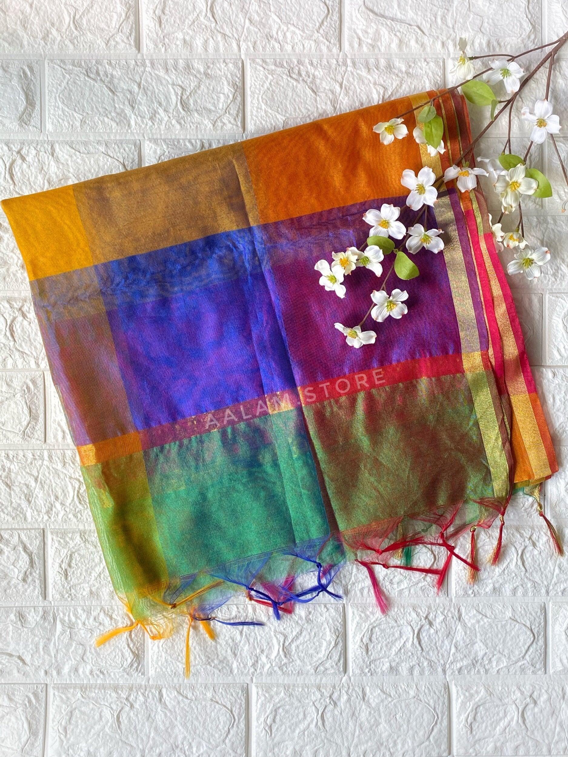 Colorful Duppatta with Tassels - AALAM