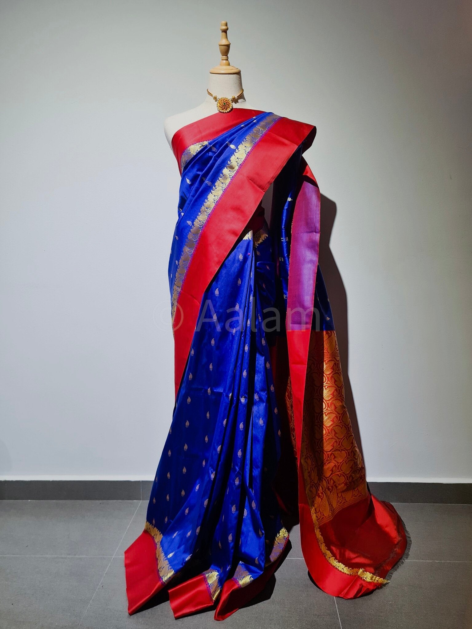 Buy Desh Bidesh Embroidered Garad Tussar Silk, Art Silk Red, Yellow Sarees  Online @ Best Price In India | Flipkart.com