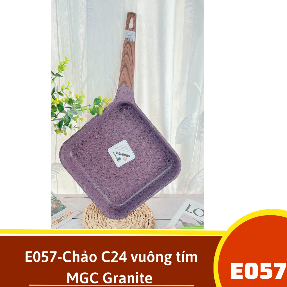 E057-Chảo C24 vuông tím MGC Granite