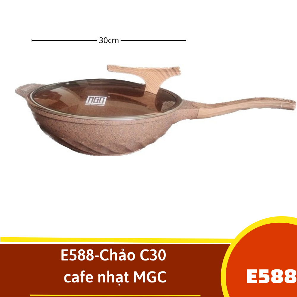 E588-Chảo C30 cafe nhạt MGC
