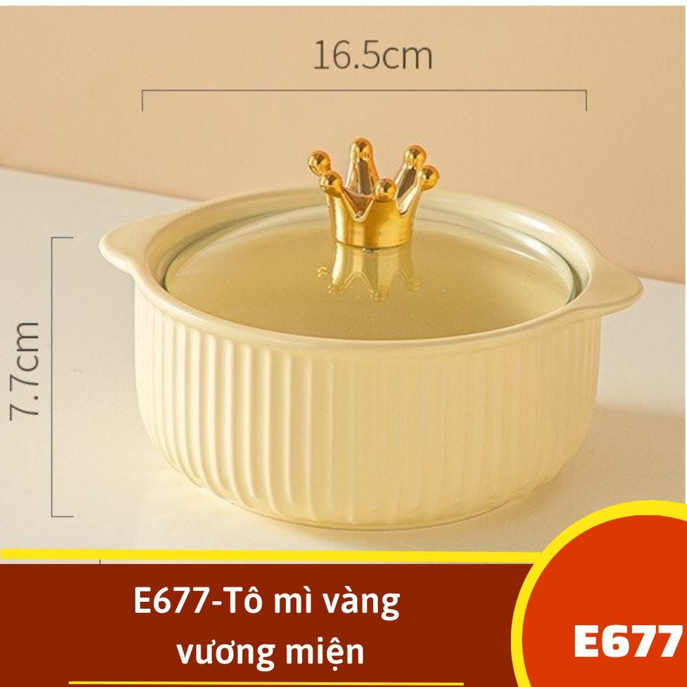 E677-Tô mì vàng vương miện