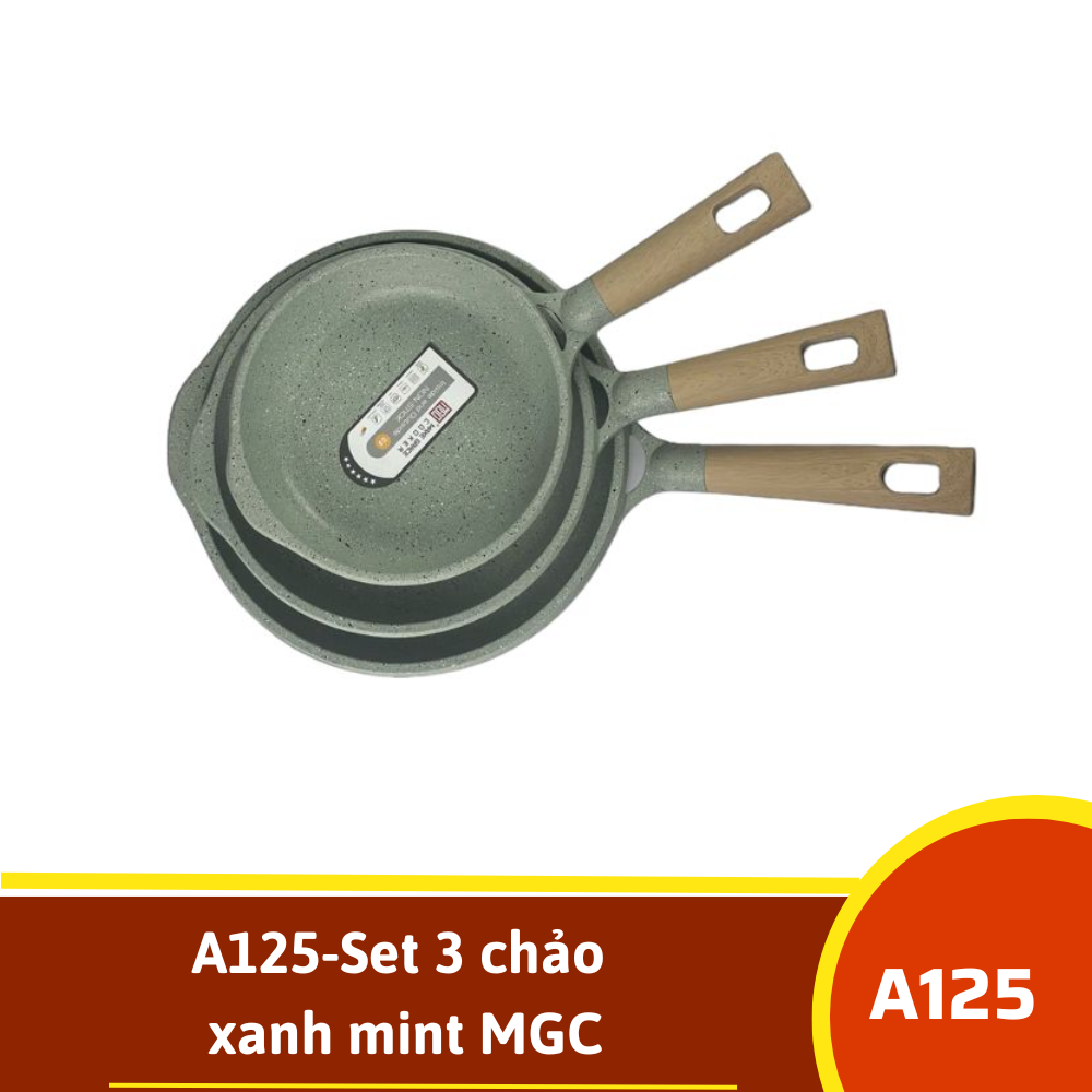 A125-Set 3 chảo xanh mint MGC