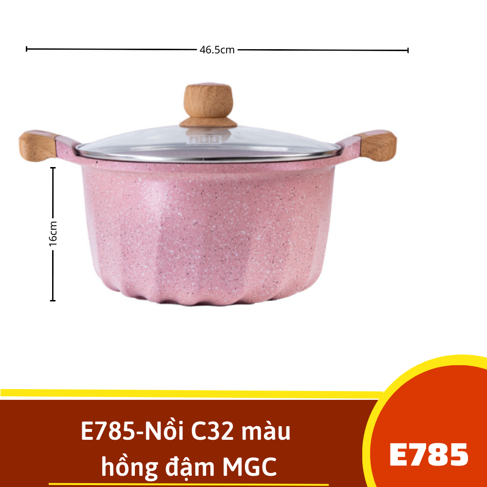 E785-Nồi C32 màu hồng đậm MGC