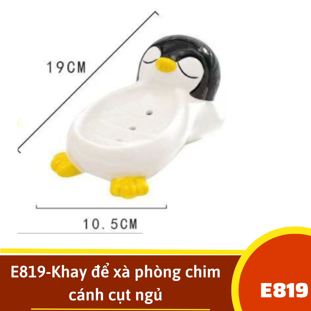 E819-Khay để xà phòng chim cánh cụt ngủ