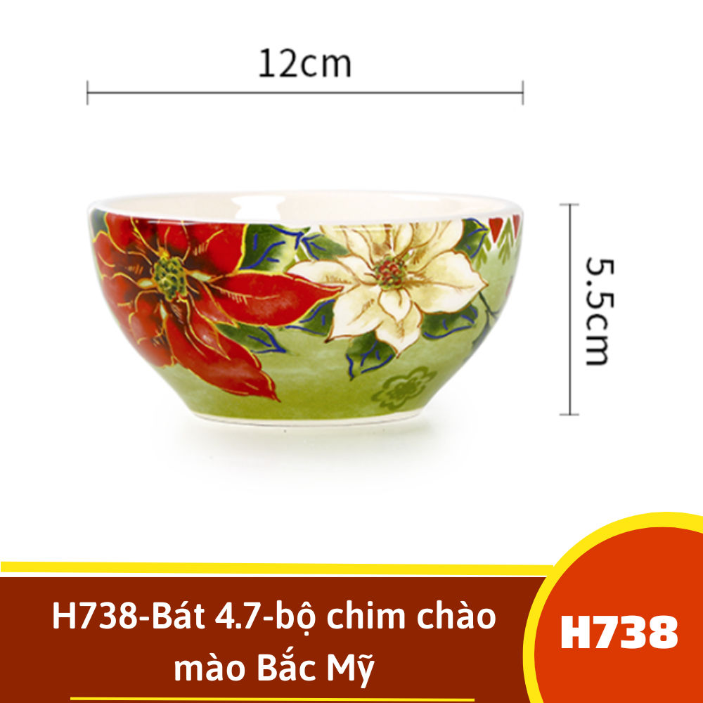H738-Bát 4.7-bộ chim chào mào Bắc Mỹ