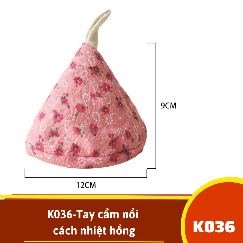 K036-Tay cầm nồi cách nhiệt hồng