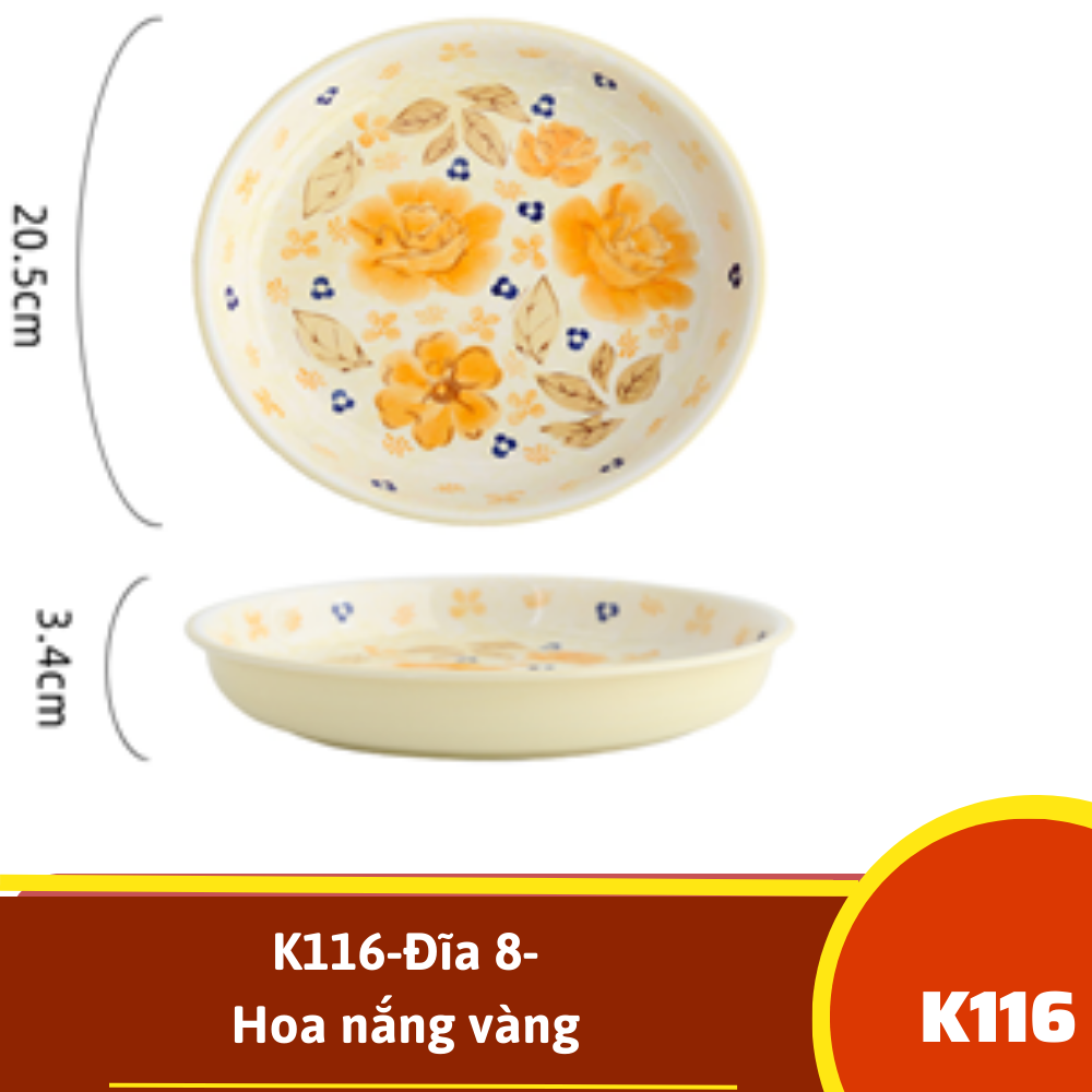 K116-Đĩa 8-Hoa nắng vàng