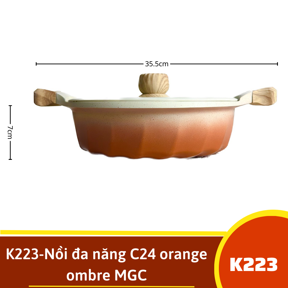 K223-Nồi đa năng C24 orange ombre MGC
