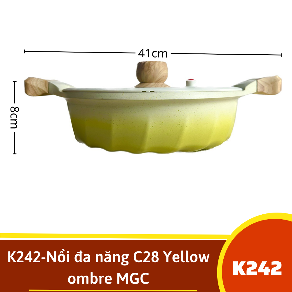 K242-Nồi đa năng C28 Yellow ombre MGC