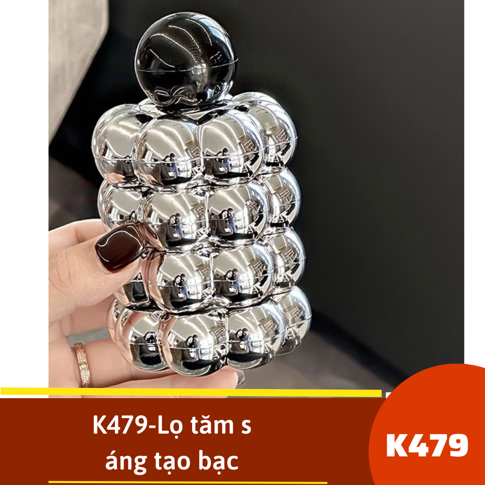 K479-Lọ tăm sáng tạo bạc