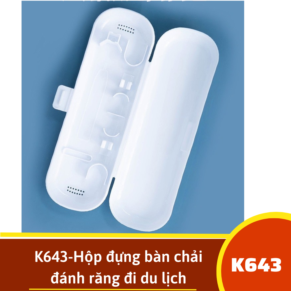 K643-Hộp đựng bàn chải đánh răng đi du lịch