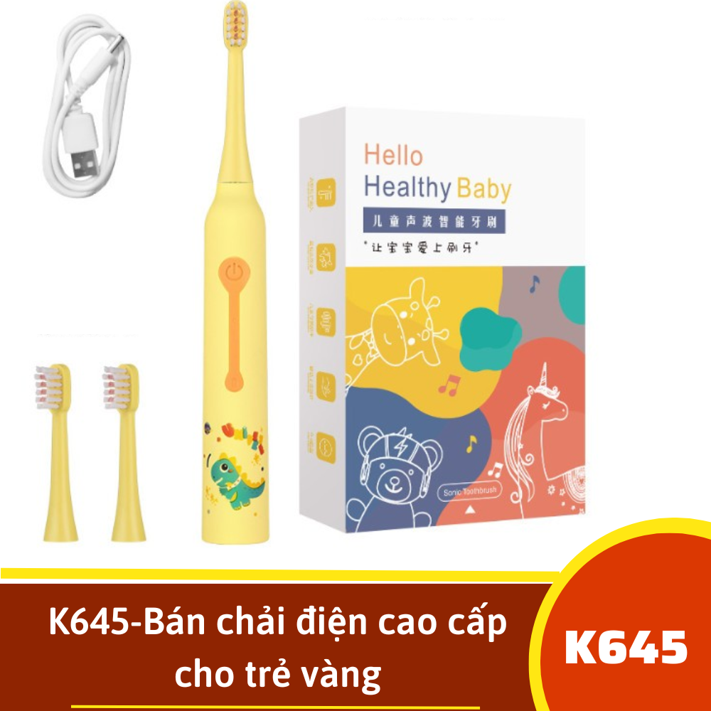 K645-Bán chải điện cao cấp cho trẻ vàng