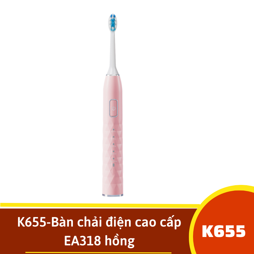 K655-Bàn chải điện cao cấp EA318 hồng