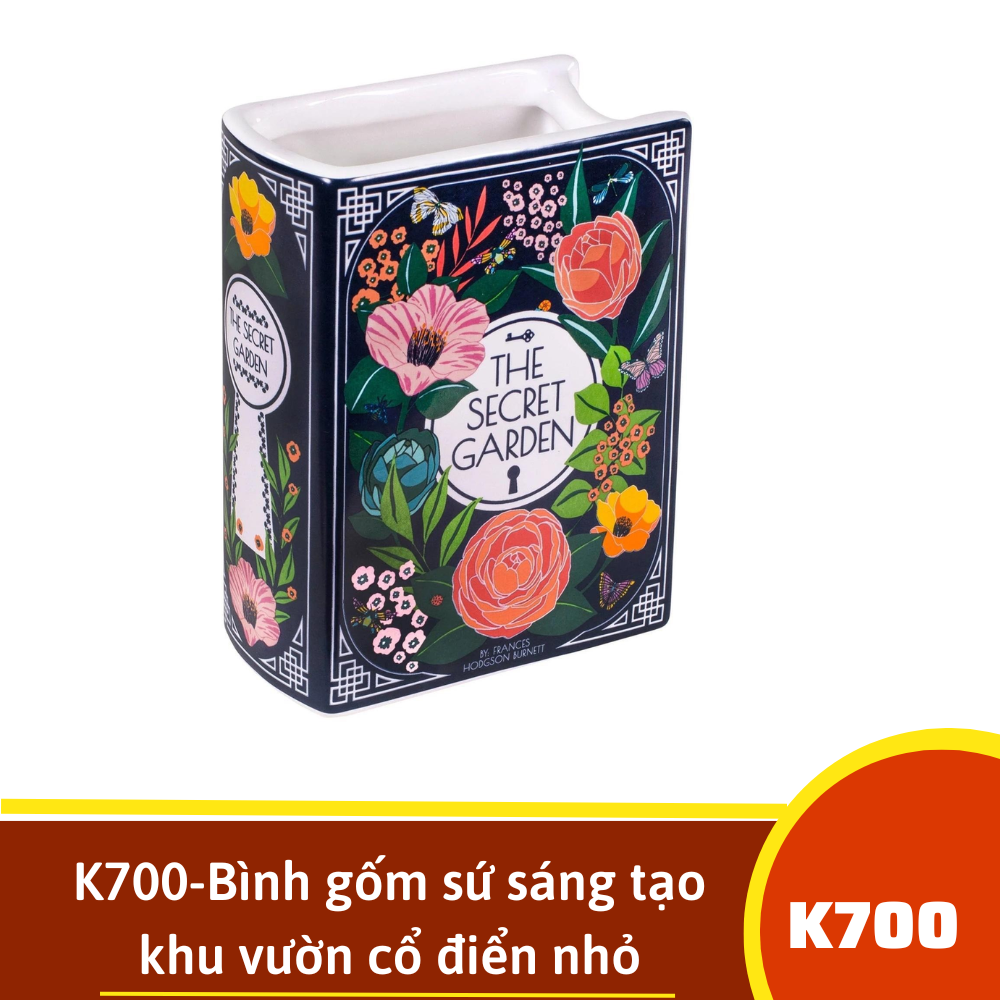 K700-Bình gốm sứ sáng tạo khu vườn cổ điển nhỏ