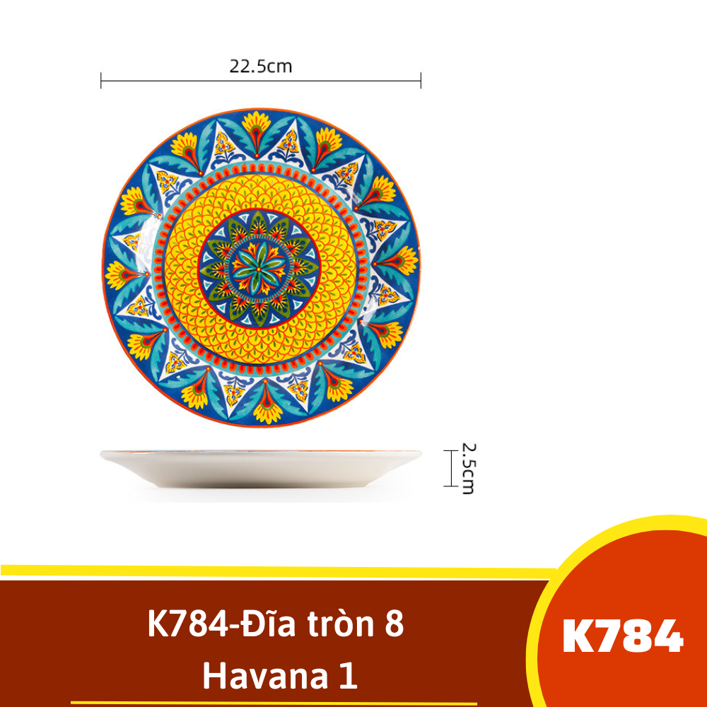 K784-Đĩa tròn 8 Havana 1