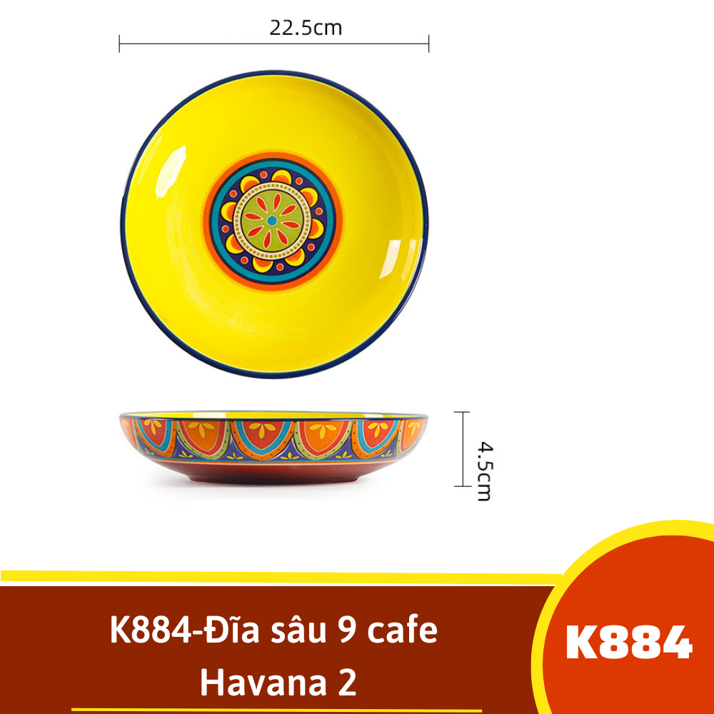 K884-Đĩa sâu 9 cafe Havana 2