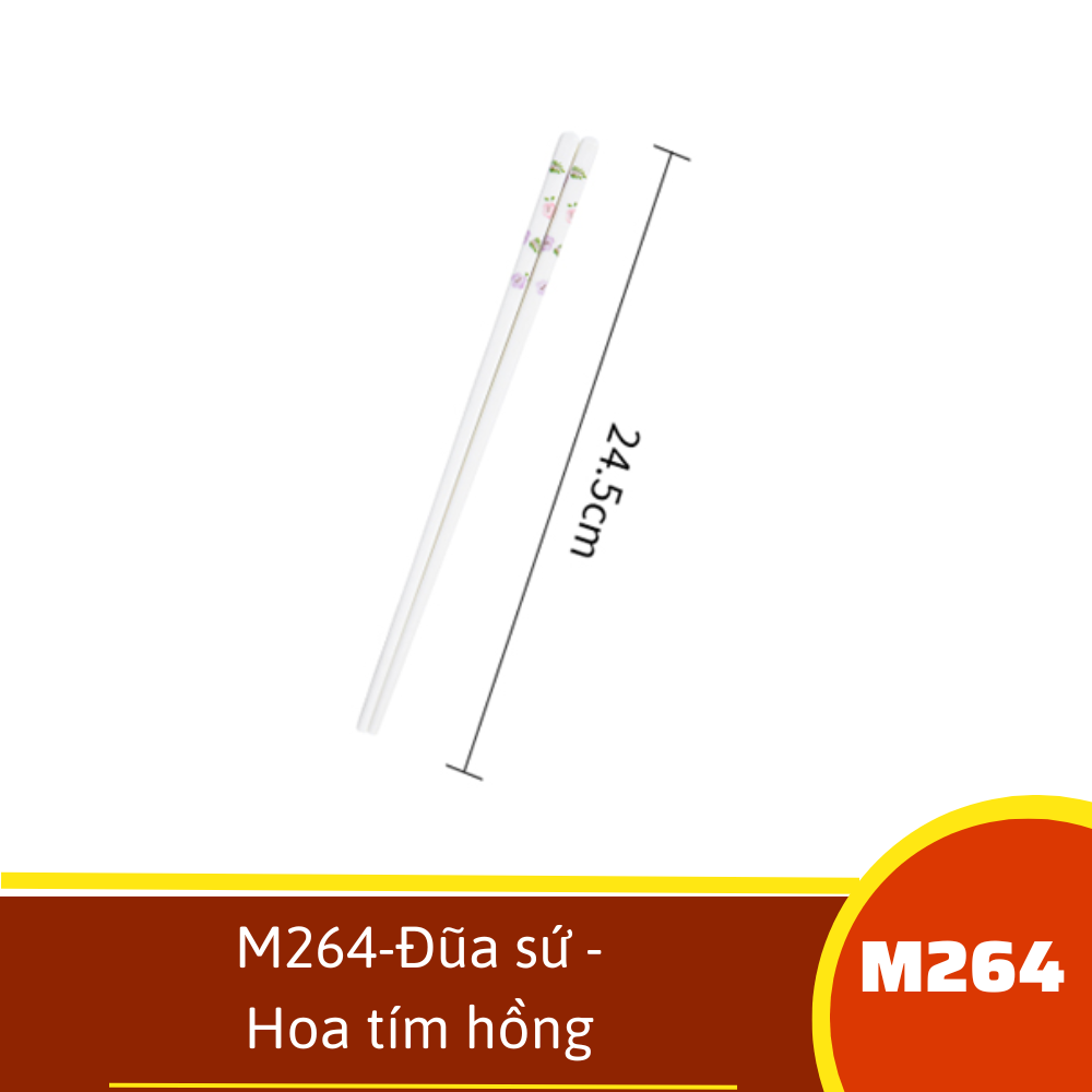 M264-Đũa sứ -Hoa tím hồng