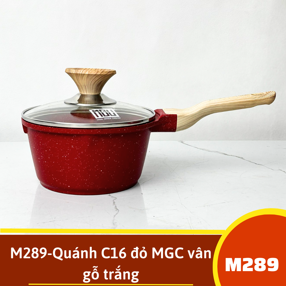 M289-Quánh C16 đỏ MGC vân gỗ trắng