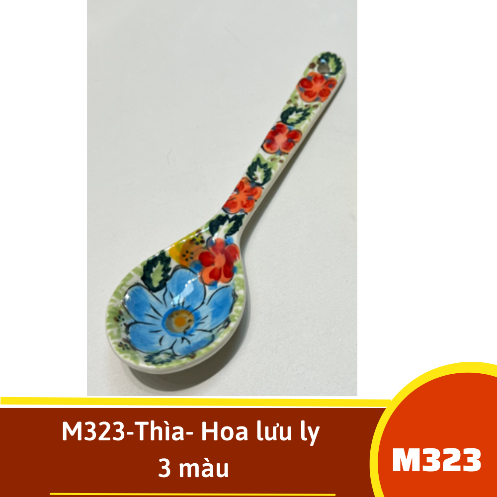 M323-Thìa- Hoa lưu ly 3 màu