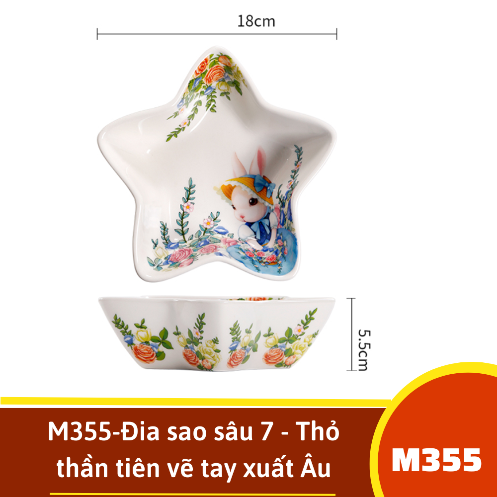 M355-Đia sao sâu 7 - Thỏ thần tiên vẽ tay xuất Âu