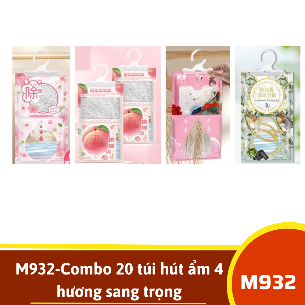 M932-Combo 20 túi hút ẩm 4 hương sang trọng