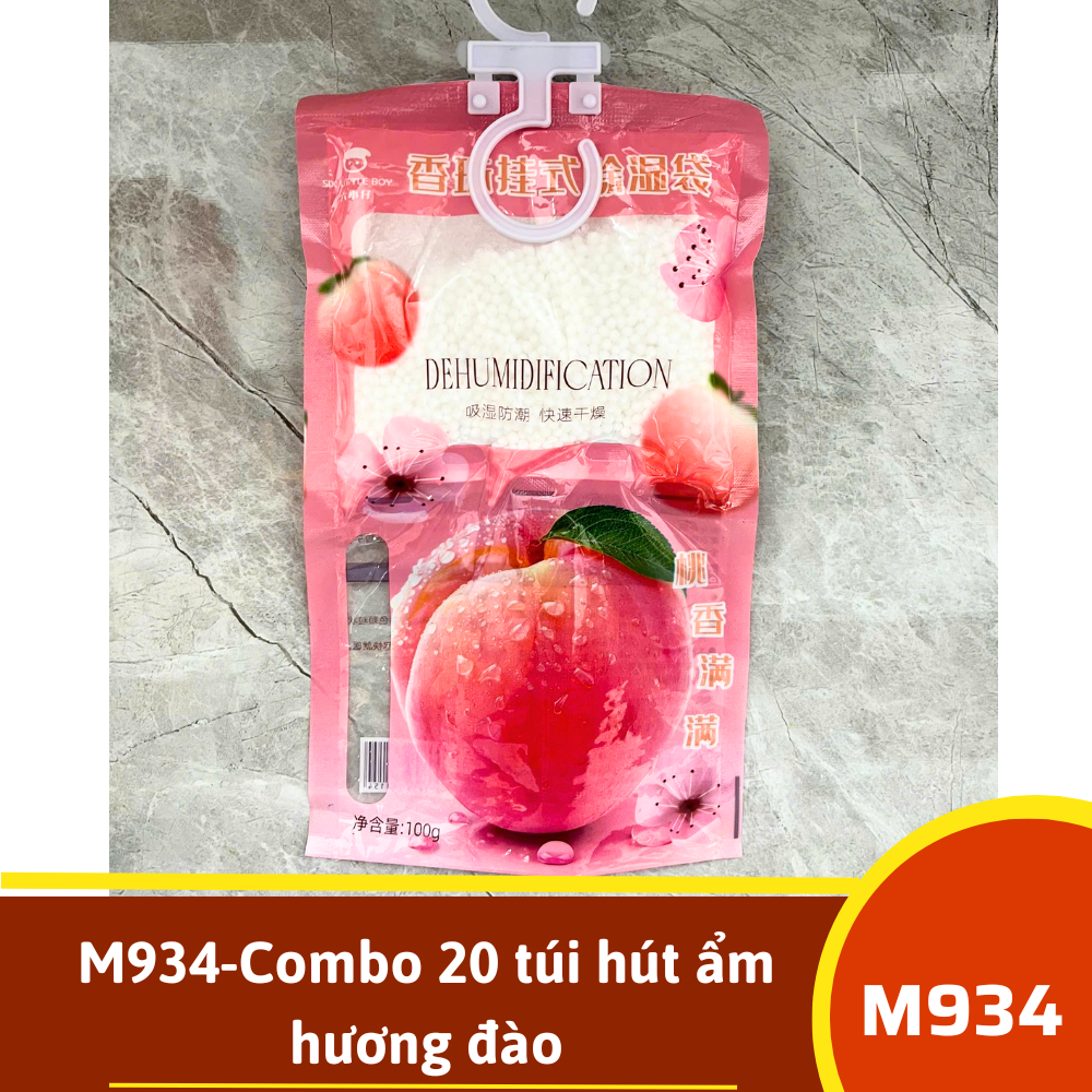 M934-Combo 20 túi hút ẩm hương đào