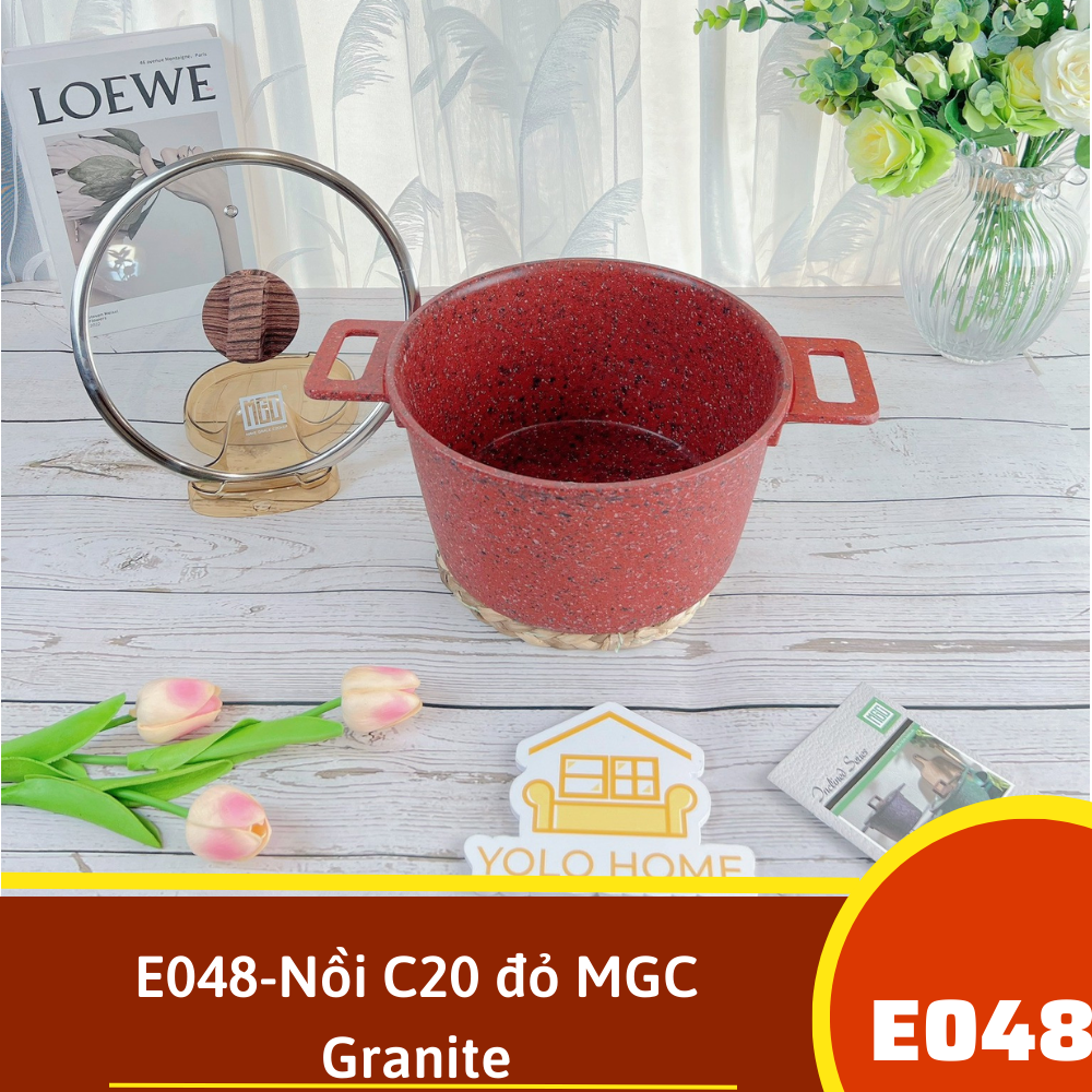 E048-Nồi C20 đỏ MGC Granite