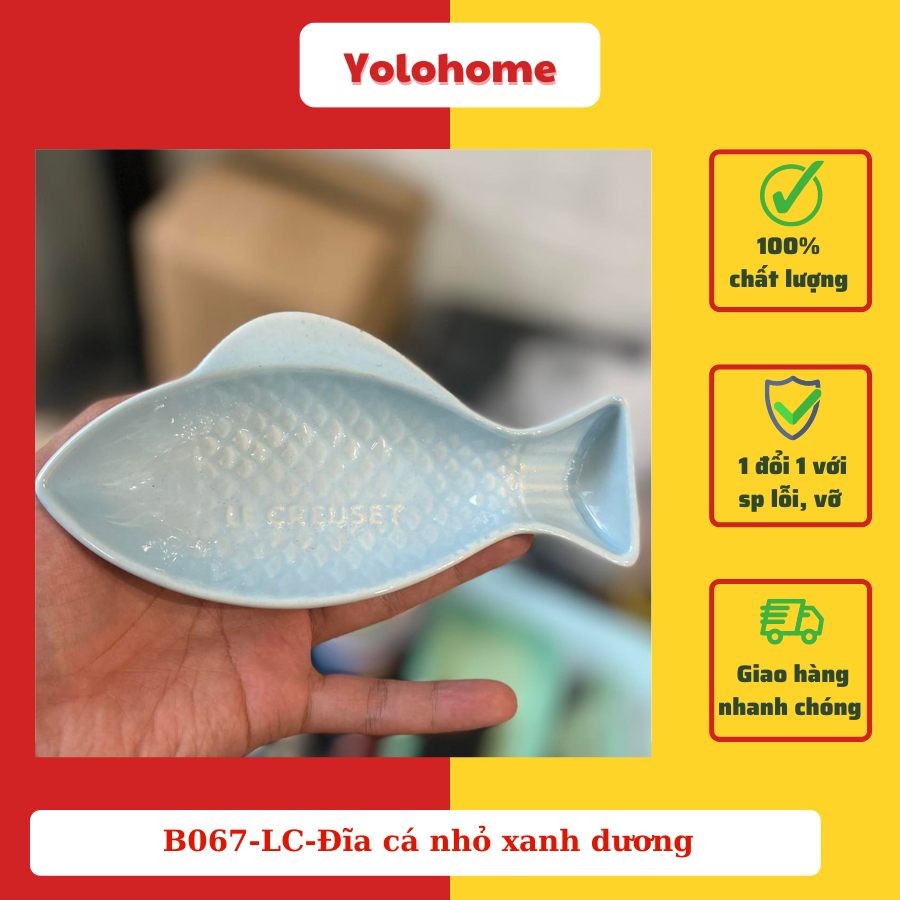 B067-LC-Đĩa cá nhỏ xanh dương