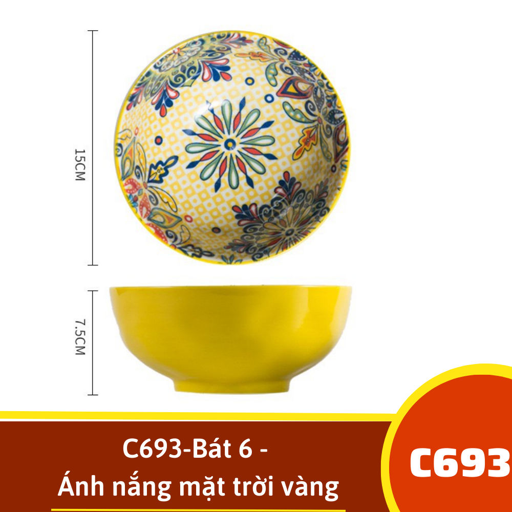 C693-Bát 6 - Ánh nắng mặt trời vàng