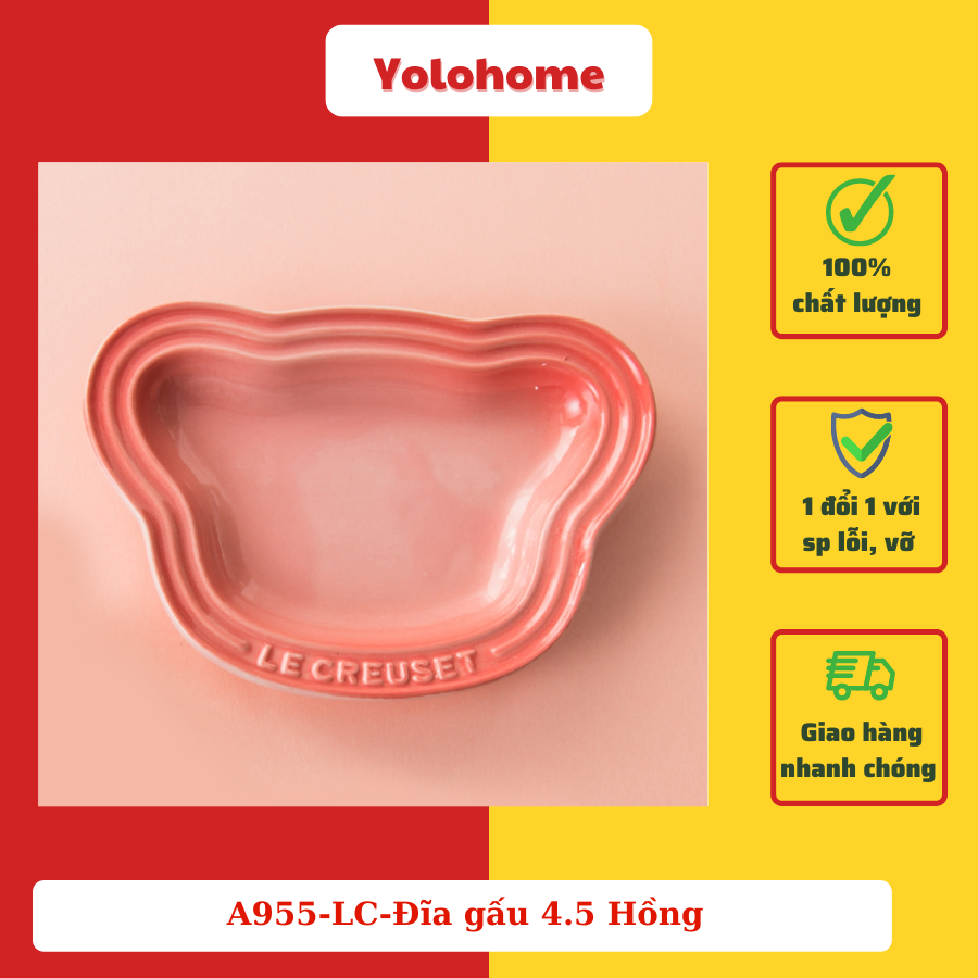 1.A955-LC-Đĩa gấu 4.5 Hồng