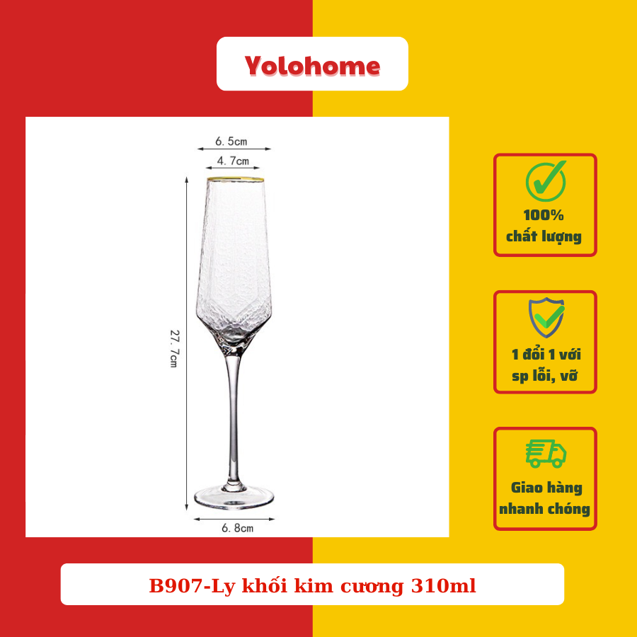 B907-Ly khối kim cương 310ml