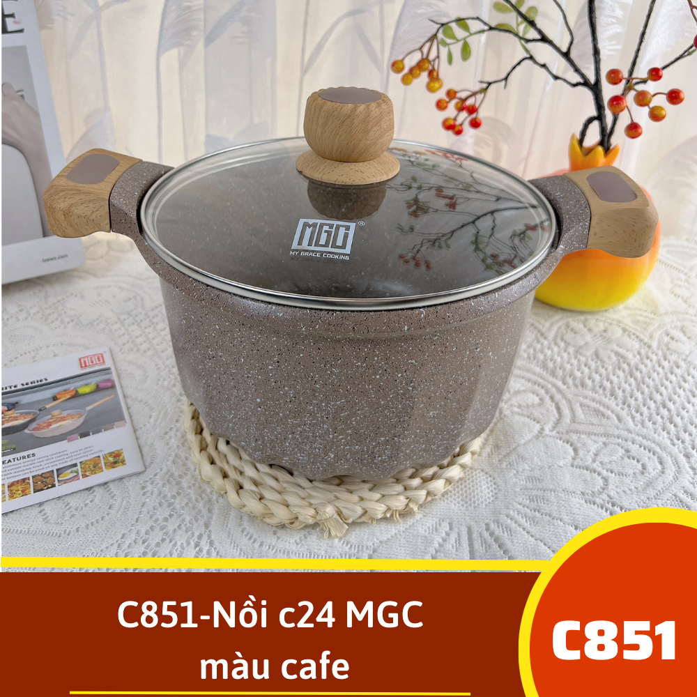 C851-Nồi c24 màu cafe MGC