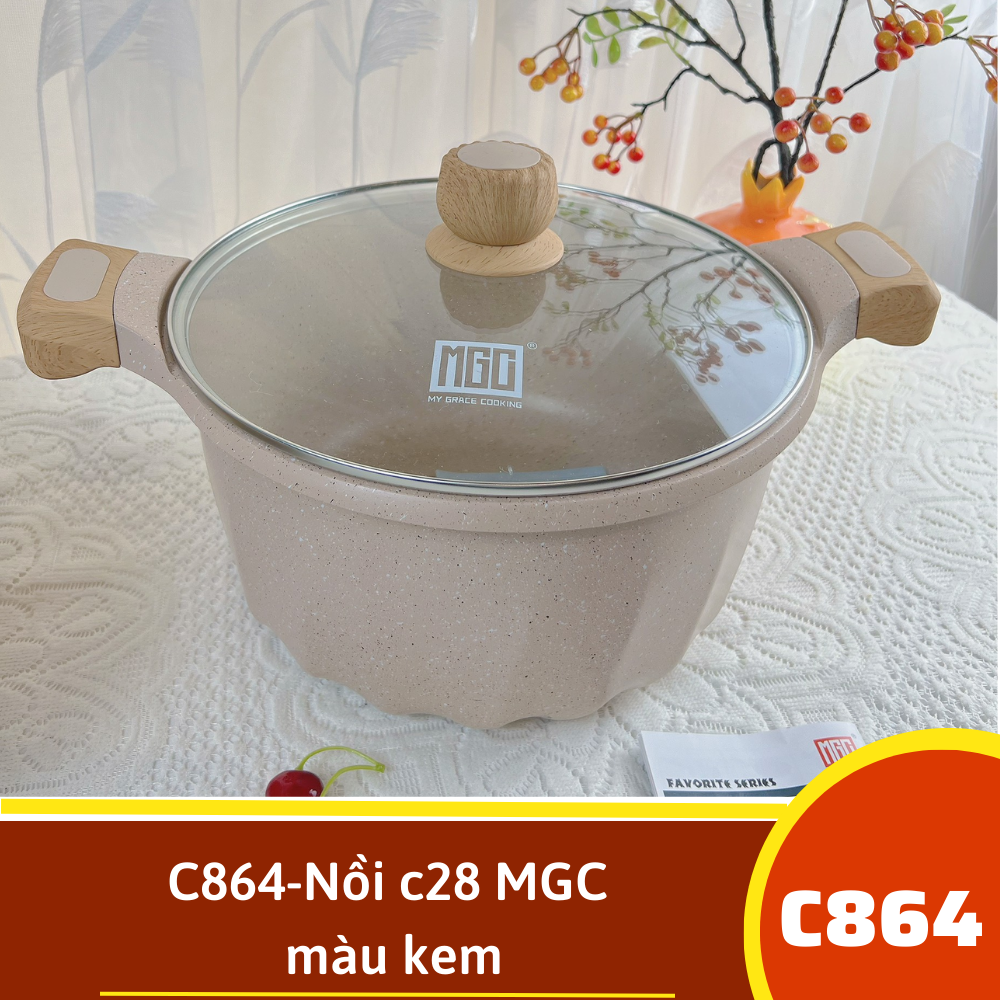 C864-Nồi c28 màu kem MGC