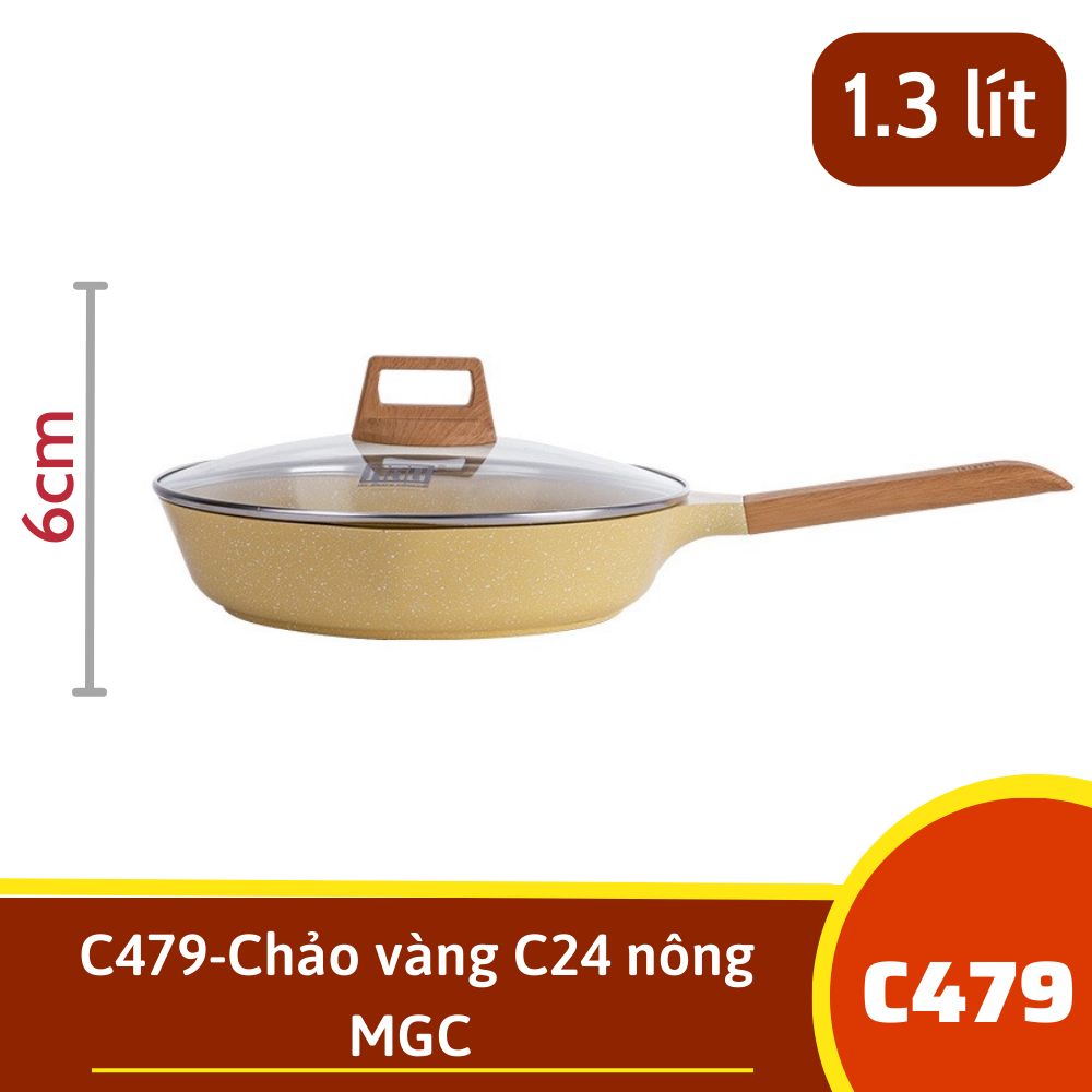 C479-Chảo C24 nông vàng MGC