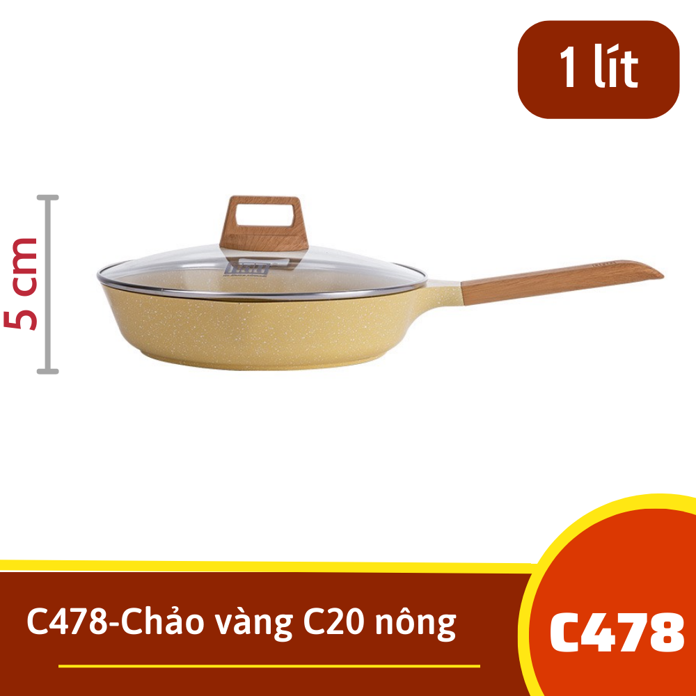 C478-Chảo C20 nông vàng MGC