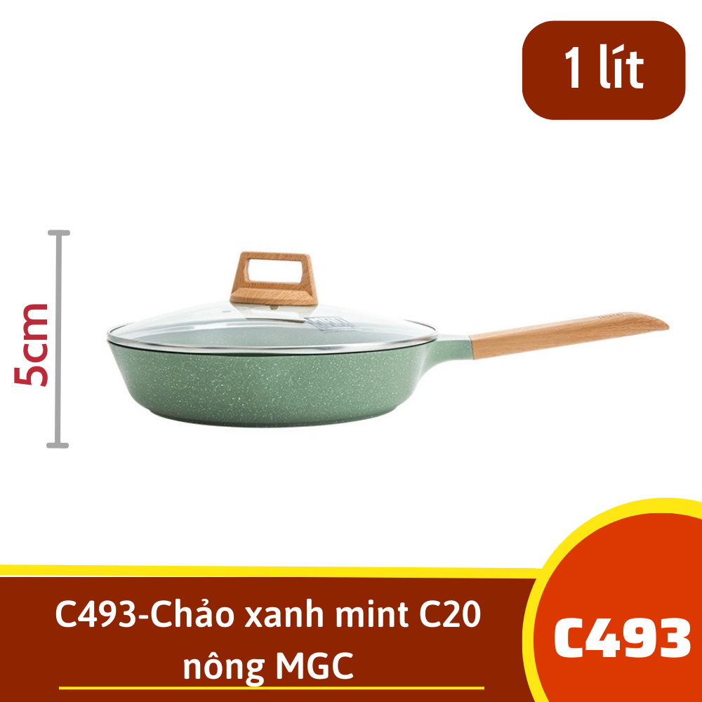 C493-Chảo C20 nông xanh bơ MGC