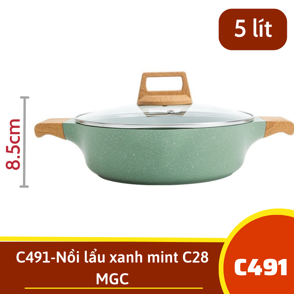 C491-Nồi đa năng C28 xanh bơ MGC