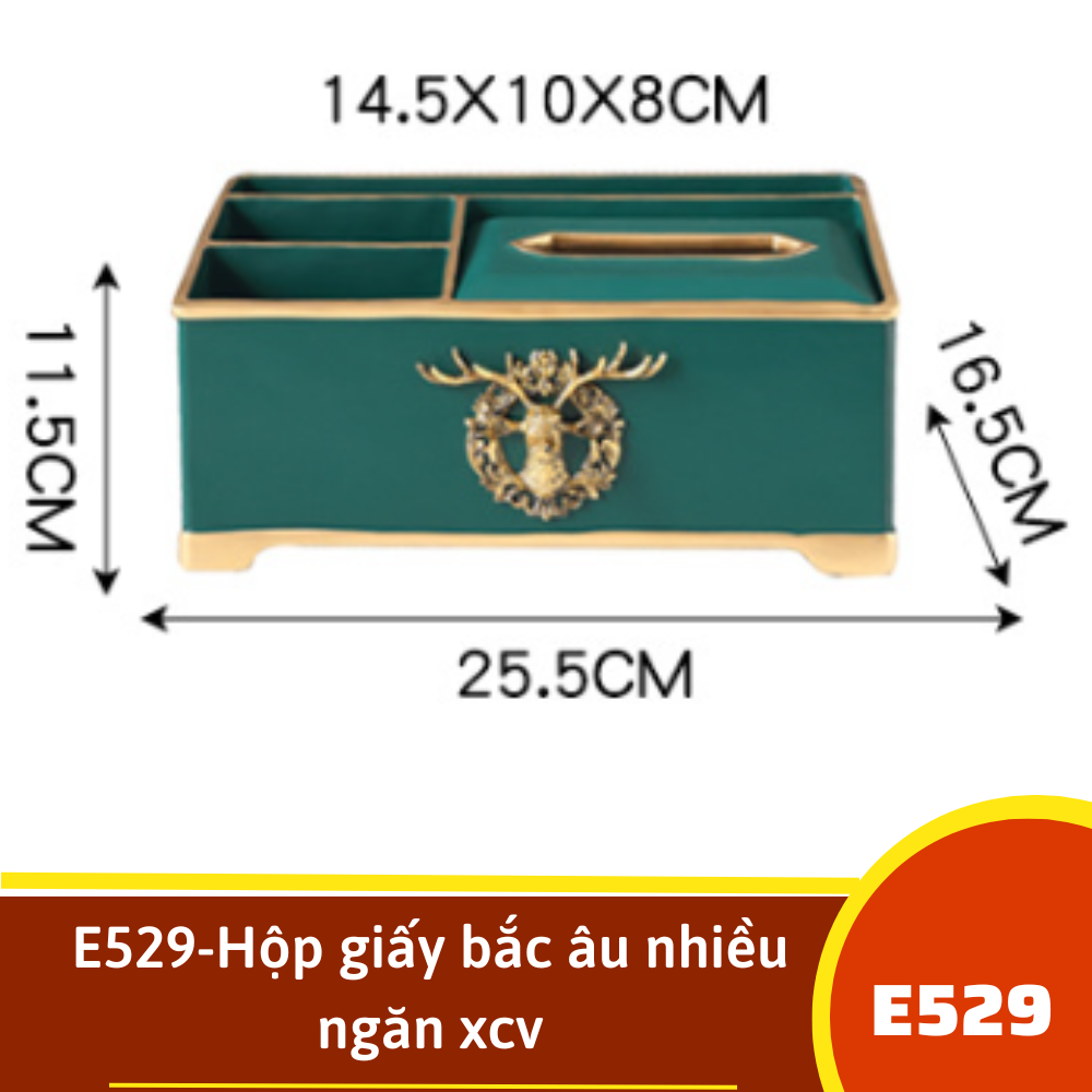 E529-Hộp giấy bắc âu nhiều ngăn xcv
